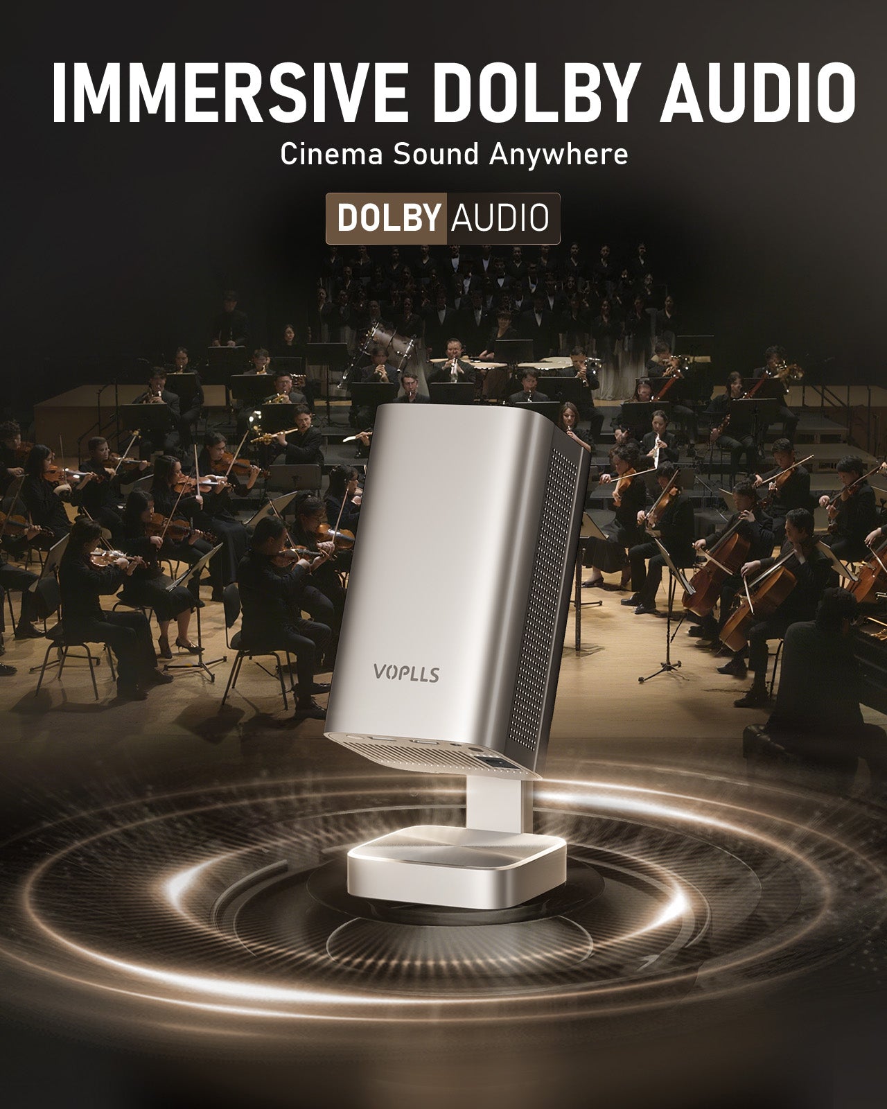VOPLLS K3 Portable Outdoor Projector