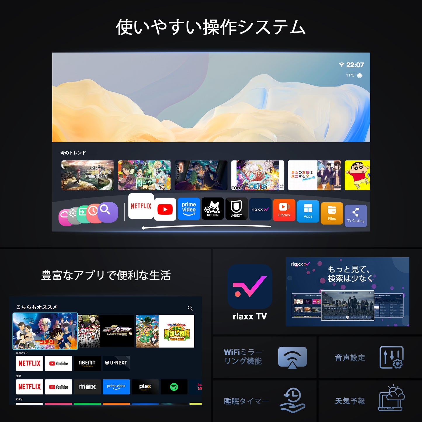 VOPLLS プロジェクター 4K 小型